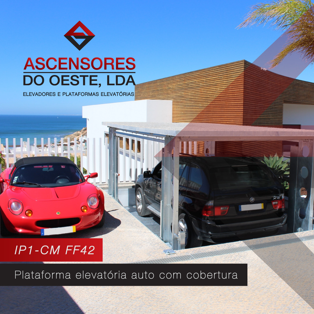 Plataforma Elevatória Auto com Cobertura (Agosto de 2020) Ascensores do Oeste